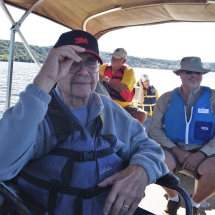 st. croix river pontoon ride, senior living outdoor activities, maple grove senior living, st. croix bridge