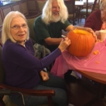 pumpkin carving, villas of oak park senior living,